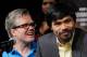 LAS VEGAS, NV - NOVEMBER 09: Trainer Freddie Roach (L) and boxer Manny Pacquiao appear during the final news conference for Pacquiao's bout with Juan Manuel Marquez at the MGM Grand Hotel/Casino November 9, 2011 in Las Vegas, Nevada. Pacquiao will defend his WBO welterweight title against Marquez when the two meet in the ring for the third time on November 12 in Las Vegas. (Photo by Ethan Miller/Getty Images)