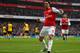 LONDON, ENGLAND - FEBRUARY 04: Mikel Arteta of Arsenal celebrates after scoring Arsenal's forth goal during the Barclays Premier League match between Arsenal and Blackburn Rovers at Emirates Stadium on February 4, 2012 in London, England. (Photo by Paul Gilham/Getty Images)