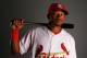 JUPITER, FL - MARCH 01: Outfielder Daryl Jones #84 of the St. Louis Cardinals during photo day at Roger Dean Stadium on March 1, 2010 in Jupiter, Florida. (Photo by Doug Benc/Getty Images)
