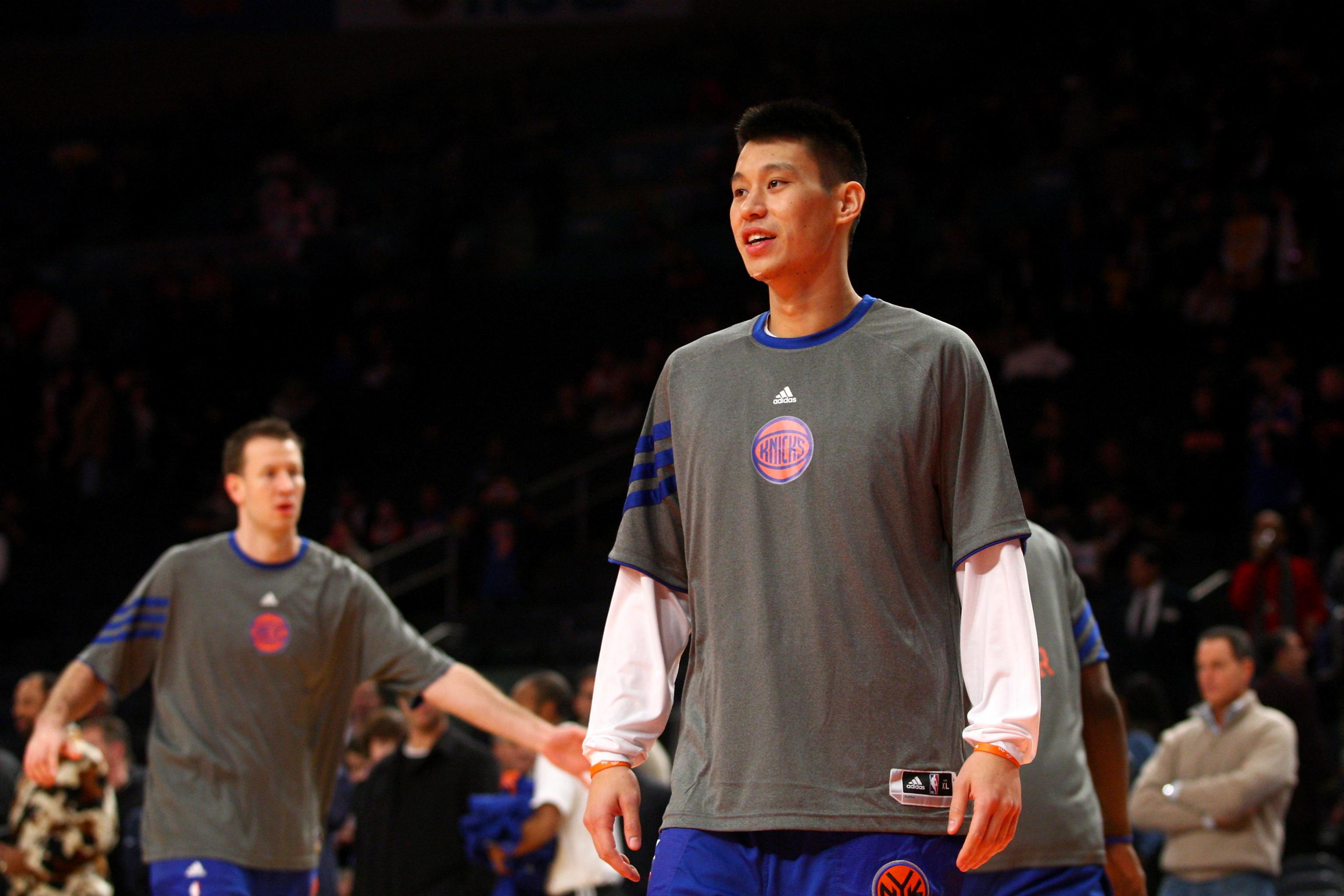 NBA New York Knicks NYK basketball Adidas jersey #17 Lin size