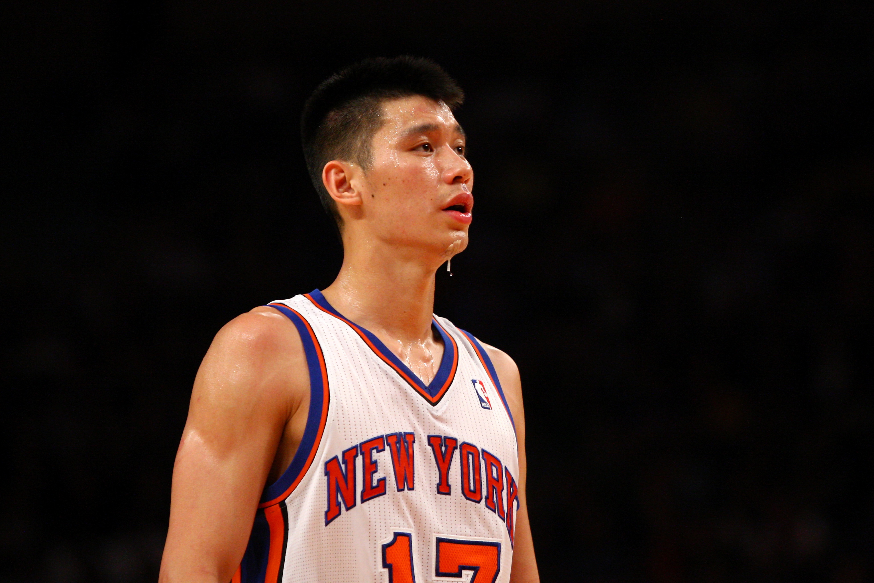 Jeremy Lin #17 New York Knicks NBA Basketball GREEN Jersey Size 56