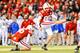 LINCOLN, NE - NOVEMBER 13: Alex Henery #90 of the Nebraska Cornhuskers kicks an extra point against the Kansas Jayhawks during their game at Memorial Stadium on November 13, 2010 in Lincoln, Nebraska. Nebraska Defeated Kansas 20-3. (Photo by Eric Francis/Getty Images)