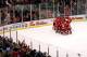 DETROIT, MI - FEBRUARY 14: The Detroit Red Wings and their fans celebrate their NHL record breaking 21st consecutive home victory by beating the Dallas Stars 3-1 at Joe Louis Arena on February 14, 2012 in Detroit, Michigan. (Photo by Gregory Shamus/Getty Images)