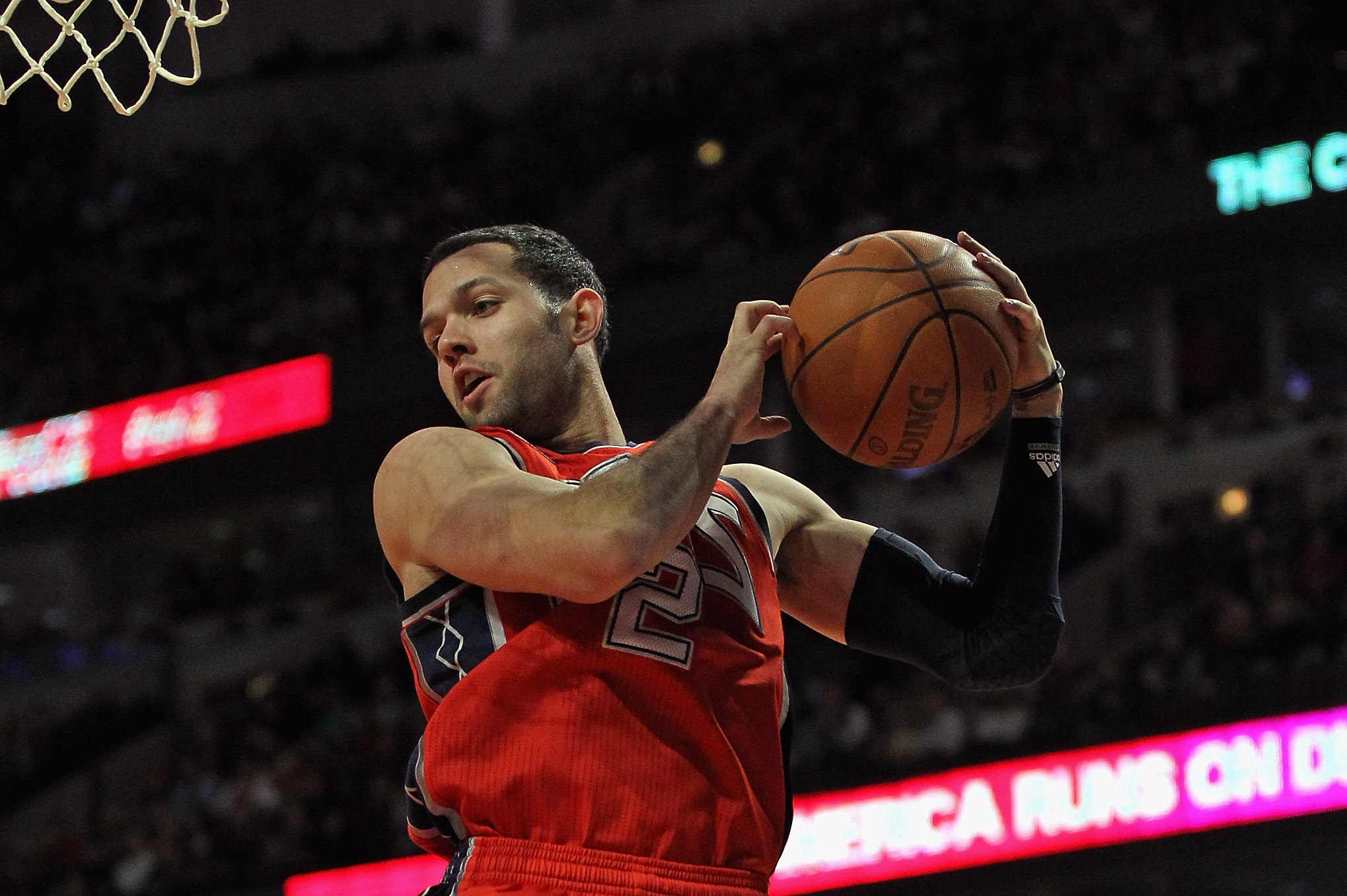 Jordan Farmar of the New Jersey Nets shoots the ball against the