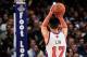 NEW YORK, NY - FEBRUARY 15: Jeremy Lin #17 of the New York Knicks shoots a free throw against the Sacramento Kings at Madison Square Garden on February 15, 2012 in New York City. NOTE TO USER: User expressly acknowledges and agrees that, by downloading and/or using this Photograph, user is consenting to the terms and conditions of the Getty Images License Agreement. (Photo by Chris Trotman/Getty Images)