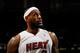 ATLANTA, GA - FEBRUARY 12: LeBron James #6 of the Miami Heat waits for a free throw against the Atlanta Hawks at Philips Arena on February 12, 2012 in Atlanta, Georgia. NOTE TO USER: User expressly acknowledges and agrees that, by downloading and or using this photograph, User is consenting to the terms and conditions of the Getty Images License Agreement. (Photo by Kevin C. Cox/Getty Images)
