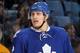 UNIONDALE, NY - JANUARY 24: Luke Schenn #2 of the Toronto Maple Leafs in action against the New York Islanders on January 24, 2012 at Nassau Coliseum in Uniondale, New York. The Maple Leafs defeated the Islanders 4-3 after overtime. (Photo by Jim McIsaac/Getty Images)
