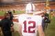 GLENDALE, AZ - JANUARY 02: Andrew Luck #12 of the Stanford Cardinal walks out onto the field against the Oklahoma State Cowboys during the Tostitos Fiesta Bowl on January 2, 2012 at University of Phoenix Stadium in Glendale, Arizona. (Photo by Donald Miralle/Getty Images)