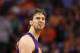 PHOENIX, AZ - FEBRUARY 19: Pau Gasol #16 of the Los Angeles Lakers reacts as he looks up at the scoreboard during the NBA game against the Phoenix Suns at US Airways Center on February 19, 2012 in Phoenix, Arizona. The Suns defeated the Lakers 102-90. NOTE TO USER: User expressly acknowledges and agrees that, by downloading and or using this photograph, User is consenting to the terms and conditions of the Getty Images License Agreement. (Photo by Christian Petersen/Getty Images)