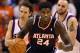PHOENIX, AZ - FEBRUARY 15: Marvin Williams #24 of the Atlanta Hawks handles the ball during the NBA game against the Phoenix Suns at US Airways Center on February 15, 2012 in Phoenix, Arizona. The Hawks defeated the Suns 101-99. NOTE TO USER: User expressly acknowledges and agrees that, by downloading and or using this photograph, User is consenting to the terms and conditions of the Getty Images License Agreement. (Photo by Christian Petersen/Getty Images)