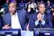LOS ANGELES, CA - FEBRUARY 19: Former NBA players Charles Barkley and Reggie Miller, now both analyst for TNT, sit courtside during NBA All-Star Saturday night presented by State Farm at Staples Center on February 19, 2011 in Los Angeles, California. NOTE TO USER: User expressly acknowledges and agrees that, by downloading and or using this Photograph, user is consenting to the terms and conditions of the Getty Images License Agreement. (Photo by Kevork Djansezian/Getty Images)