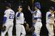 CHICAGO, IL - SEPTEMBER 19:The Chicago Cubs celebrate their victory over the Milwaukee Brewers on September 19, 2011 at Wrigley Field in Chicago, Illinois. The Cubs defeated the Brewers 5-2. (Photo by David Banks/Getty Images)