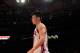 NEW YORK, NY - FEBRUARY 22: Jeremy Lin #17 of the New York Knicks looks on during the game against the Atlanta Hawks at Madison Square Garden on February 22, 2012 in New York City. NOTE TO USER: User expressly acknowledges and agrees that, by downloading and/or using this Photograph, user is consenting to the terms and conditions of the Getty Images License Agreement. (Photo by Chris Trotman/Getty Images)
