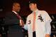 CHICAGO, IL - OCTOBER 11: Robin Ventura, the new manager of the Chicago White Sox, shakes hands with general manager Kenny Williams during an introductory press conference at U.S. Cellular Field on October 11, 2011 in Chicago, Illinois. (Photo by Jonathan Daniel/Getty Images)