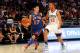 ORLANDO, FL - FEBRUARY 24: Jeremy Lin #17 of the New York Knicks and Team Shaq drives against Evan Turner #12 of the Philadelphia 76ers and Team Chuck during the BBVA Rising Stars Challenge part of the 2012 NBA All-Star Weekend at Amway Center on February 24, 2012 in Orlando, Florida. NOTE TO USER: User expressly acknowledges and agrees that, by downloading and or using this photograph, User is consenting to the terms and conditions of the Getty Images License Agreement. (Photo by Mike Ehrmann/Getty Images)