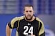 INDIANAPOLIS, IN - FEBRUARY 25: Offensive lineman Matt Kalil of USC runs the 40-yard dash during the 2012 NFL Combine at Lucas Oil Stadium on February 25, 2012 in Indianapolis, Indiana. (Photo by Joe Robbins/Getty Images)