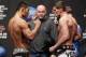 Fukuda and Cantwell at UFC 144 weigh-ins. Esther Lin, MMA Fighting