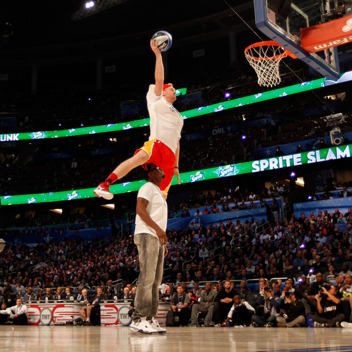 NBA Slam Dunk 2012 Video Hilarity Ensues as Chase Budinger Jumps over