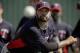RHP Joel Zumaya pitches a bullpen session at Twins spring training in 2012