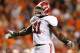 AUBURN, AL - NOVEMBER 26: Courtney Upshaw #41 of the Alabama Crimson Tide reacts after a defensive stop against the Auburn Tigers at Jordan-Hare Stadium on November 26, 2011 in Auburn, Alabama. (Photo by Kevin C. Cox/Getty Images)