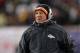 FOXBORO, MA - JANUARY 14: Head coach John Fox of the Denver Broncos looks on against the New England Patriots during their AFC Divisional Playoff Game at Gillette Stadium on January 14, 2012 in Foxboro, Massachusetts. (Photo by Jim Rogash/Getty Images)