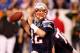 INDIANAPOLIS, IN - FEBRUARY 05: Tom Brady #12 of the New England Patriots throws a pass against the New York Giants during Super Bowl XLVI at Lucas Oil Stadium on February 5, 2012 in Indianapolis, Indiana. The Giants won 21-17. (Photo by Rob Carr/Getty Images)