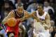 CHARLOTTE, NC - JANUARY 28: Rashard Lewis #9 of the Washington Wizards and Derrick Brown #4 of the Charlotte Bobcats battle for a ball during their game at Time Warner Cable Arena on January 28, 2012 in Charlotte, North Carolina. NOTE TO USER: User expressly acknowledges and agrees that, by downloading and or using this photograph, User is consenting to the terms and conditions of the Getty Images License Agreement. (Photo by Streeter Lecka/Getty Images)