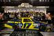 DAYTONA BEACH, FL - FEBRUARY 27: Matt Kenseth, driver of the #17 Best Buy Ford, poses with his team for photos in Victory Lane after winning the NASCAR Sprint Cup Series Daytona 500 at Daytona International Speedway on February 27, 2012 in Daytona Beach, Florida. (Photo by Todd Warshaw/Getty Images for NASCAR)