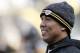 PITTSBURGH, PA - OCTOBER 30: Hines Ward #86 of the Pittsburgh Steelers watches his team warm up prior to the game against the New England Patriots on October 30, 2011 at Heinz Field in Pittsburgh, Pennsylvania. (Photo by Jared Wickerham/Getty Images)