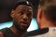 LeBron James pleads his case with a referee during a recent NBA game
