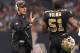 NEW ORLEANS, LA - OCTOBER 31: Defensive coordinator Gregg Williams of the New Orleans Saints talks to Jonathan Vilma #51 during the game against the Pittsburgh Steelers at the Louisiana Superdome on October 31, 2010 in New Orleans, Louisiana. (Photo by Matthew Sharpe/Getty Images)