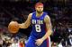 NEWARK, NJ - FEBRUARY 11: Deron Williams #8 of the New Jersey Nets looks to pass against the San Antonio Spurs at Prudential Center on February 11, 2012 in Newark, New Jersey. NOTE TO USER: User expressly acknowledges and agrees that, by downloading and or using this photograph, User is consenting to the terms and conditions of the Getty Images License Agreement. (Photo by Chris Chambers/Getty Images)