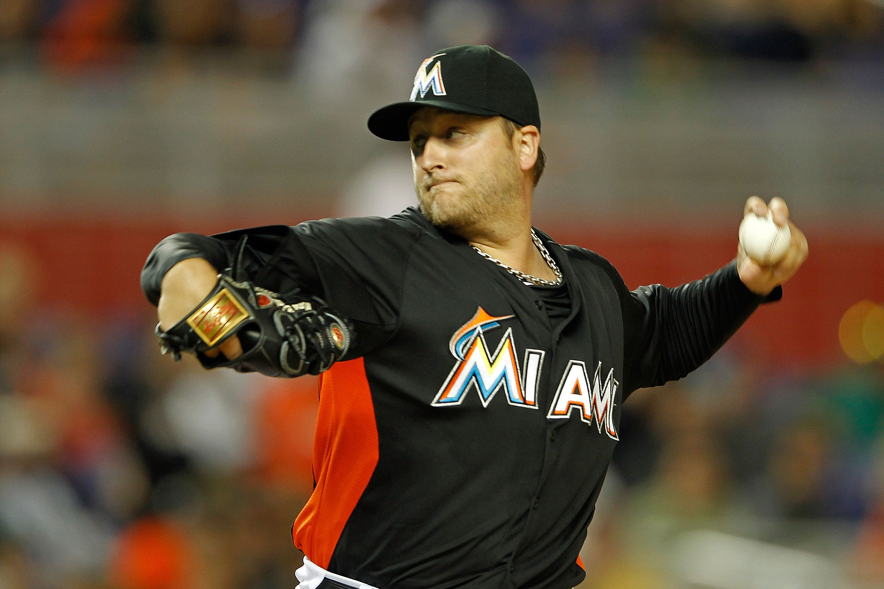 Miami Marlins' Mark Buehrle has work remaining to reach 200 innings again