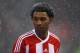 STOKE ON TRENT, ENGLAND - FEBRUARY 04: Jermaine Pennant of Stoke looks on as snow freezes to his hair during the Barclays Premier League match between Stoke City and Sunderland at the Britannia Stadium on February 4, 2012 in Stoke on Trent, England. (Photo by Richard Heathcote/Getty Images)