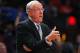 NEW YORK - NOVEMBER 19: Head coach Jim Boeheim of the Syracuse Orange looks on against the California Golden Bears during their semifinal game of the 2K Sports Classic on November 19, 2009 at Madison Square Garden in New York City. (Photo by Jim McIsaac/Getty Images)