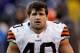BALTIMORE, MD - DECEMBER 24: Peyton Hillis #40 of the Cleveland Browns looks on from the sidelines during the closing moments of the Browns 20-14 loss to the Baltimore Ravens at M&T Bank Stadium on December 24, 2011 in Baltimore, Maryland. (Photo by Rob Carr/Getty Images)