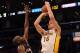 LOS ANGELES, CA - MARCH 04: Pau Gasol #16 of the Los Angeles Lakers shoots a jumper over Joel Anthony #50 of the Miami Heat at Staples Center on March 4, 2012 in Los Angeles, California. NOTE TO USER: User expressly acknowledges and agrees that, by downloading and or using this photograph, User is consenting to the terms and conditions of the Getty Images License Agreement. (Photo by Harry How/Getty Images)