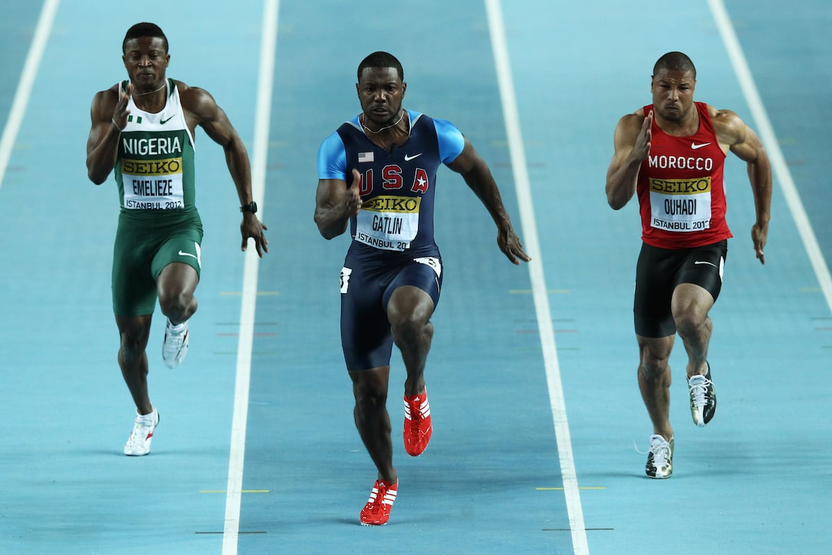 Justin Gatlin American Sprinter Wins First PostPED Ban Gold Medal