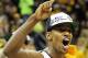 KANSAS CITY, MO - MARCH 10: Kim English #24 of the Missouri Tigers celebrates their 90 to 75 win over the Baylor Bears during the championship game of the 2012 Big 12 Men's Basketball Tournament at Sprint Center on March 10, 2012 in Kansas City, Missouri. (Photo by Jamie Squire/Getty Images)