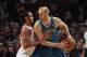 CHICAGO, IL - FEBRUARY 28: Chris Kaman #35 of the New Orleans Hornets tries to move against Joakim Noah #13 of the Chicago Bulls at the United Center on February 28, 2012 in Chicago, Illinois. The Bulls defeated the Hornets 99-95. NOTE TO USER: User expressly acknowledges and agrees that, by downloading and or using this photograph, User is consenting to the terms and conditions of the Getty Images License Agreement. (Photo by Jonathan Daniel/Getty Images)