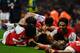 LONDON, ENGLAND - MARCH 12: Arsenal players celebrate after Thomas Vermaelen of Arsenal scored their second goal during the Barclays Premier League match between Arsenal and Newcastle United at Emirates Stadium on March 12, 2012 in London, England. (Photo by Mike Hewitt/Getty Images)