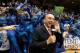 DURHAM, NC - MARCH 03: ESPN basketball analyst Dick Vitale reports from the sidelines before the Duke Blue Devils against the North Carolina Tar Heels at Cameron Indoor Stadium on March 3, 2012 in Durham, North Carolina. (Photo by Streeter Lecka/Getty Images)