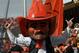 LUBBOCK, TX - NOVEMBER 12: The Oklahoma State Cowboys mascot at Jones AT&T Stadium on November 12, 2011 in Lubbock, Texas. (Photo by Ronald Martinez/Getty Images)