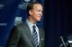 INDIANAPOLIS, IN - MARCH 07: Peyton Manning speaks during a press conference announcing his release from the Indianapolis Colts at Indiana Farm Bureau Football Center on March 7, 2012 in Indianapolis, Indiana. (Photo by Joey Foley/Getty Images)