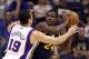 PHOENIX - OCTOBER 12: Paul Millsap #24 of the Utah Jazz looks to pass the ball during the preseason NBA game against the Phoenix Suns at US Airways Center on October 12, 2010 in Phoenix, Arizona. NOTE TO USER: User expressly acknowledges and agrees that, by downloading and or using this photograph, User is consenting to the terms and conditions of the Getty Images License Agreement. (Photo by Christian Petersen/Getty Images)