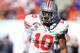 JACKSONVILLE, FL - JANUARY 02: Ryan Shazier #10 of Ohio State Buckeyes is seen on the field during the TaxSlayer.com Gator Bowl against the Florida Gators at EverBank Field on January 2, 2012 in Jacksonville, Florida. (Photo by Scott Halleran/Getty Images)
