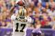 MINNEAPOLIS, MN - DECEMBER 18: Robert Meachem #17 of the New Orleans Saints pulls in a pass while Benny Sapp #22 of the Minnesota Vikings tries to get to him at the Hubert H. Humphrey Metrodome on December 18, 2011 in Minneapolis, Minnesota. (Photo by Adam Bettcher /Getty Images)