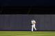 NEW YORK, NY - OCTOBER 06: Mariano Rivera #42 of the New York Yankees runs in from the bullpen across the outfield grass to pitch against the Detroit Tigers during Game Five of the American League Championship Series at Yankee Stadium on October 6, 2011 in the Bronx borough of New York City. (Photo by Nick Laham/Getty Images)