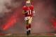 SAN FRANCISCO, CA - JANUARY 22: Alex Smith #11 of the San Francisco 49ers takes the field during player introductions against the New York Giants during the NFC Championship Game at Candlestick Park on January 22, 2012 in San Francisco, California. (Photo by Ezra Shaw/Getty Images)