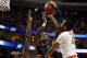 PITTSBURGH, PA - MARCH 17: Jordan Henriquez #21 of the Kansas State Wildcats attempts a shot in the second half against James Southerland #43 of the Syracuse Orange during the third round of the 2012 NCAA Men's Basketball Tournament at Consol Energy Center on March 17, 2012 in Pittsburgh, Pennsylvania. (Photo by Jared Wickerham/Getty Images)